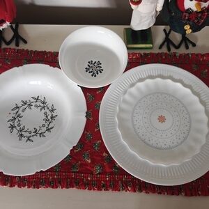 Ikea Sanning Set 16 Pce Rare Milkglass 2016  4 Person 3 Diff. Plates Bowls